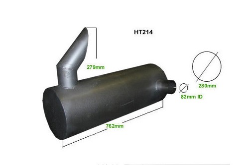 Exhaust silencer for hitachi - exhaust,