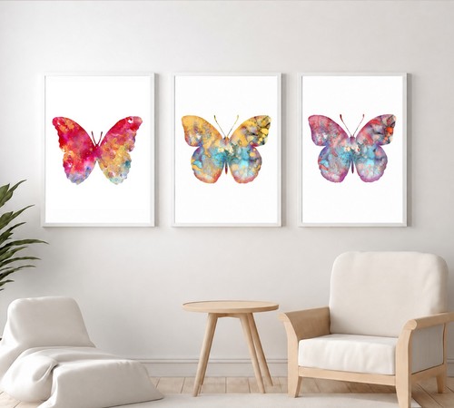 Colorful butterfly print set - colorful,