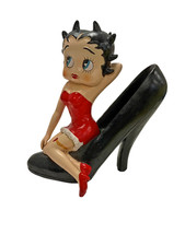 Vintage Betty Boop Figurine Sitting on High Heel Shoe Ornament Collectable