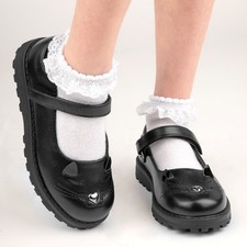 Walkright Girls Shoes Black