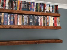 Solid Wood Floating Shelf. Rustic Oak Effect.