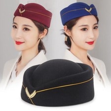Party Cosplay Cap Air Hostesses Beret Hat Airline Stewardess Sexy Formal Hat HOT