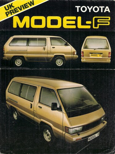Toyota model space - model-f, cruiser