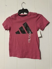 Adidas Small Size 8 Kids T Shirt Pink Nwt