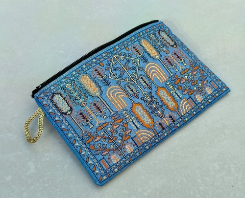 Kilim coin purse blue - coin,