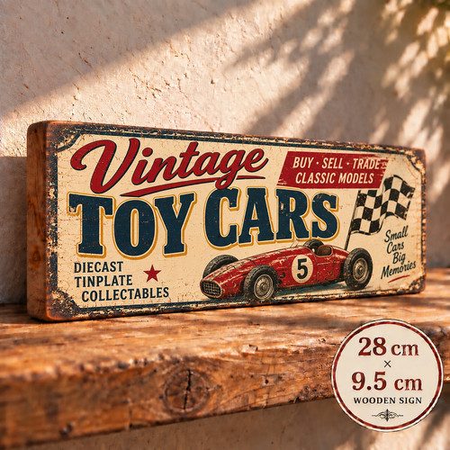 Toy cars vintage style wooden - toy,