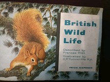 VINTAGE 48/50 PART SET BROOKE BOND PICTURE CARD ALBUM BRITISH WILD LIFE