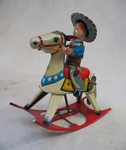 Vintage wind tin rocking - tin,