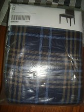 IKEA COVER for Henriksdal Chair 21" Rutna Blue Check Plaid Slipcover 102.685.69