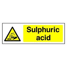 Sulphuric Acid Sign or Sticker | CHEM0006