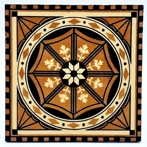 Antique fireplace tile - antique,