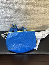 IKEA Knolig Mini Zipper Coin Keychain Bag Tote Key Holder Blue