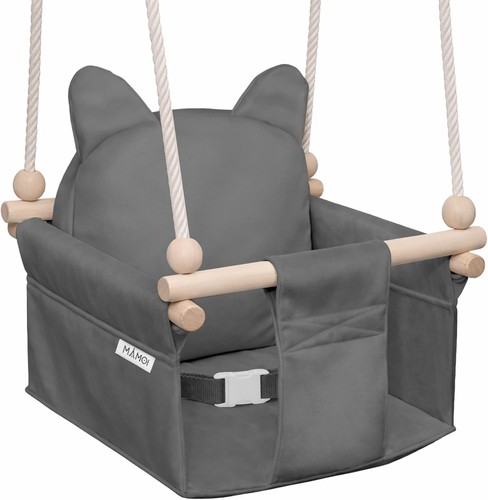 Mamoi wooden baby swing seat - wooden,