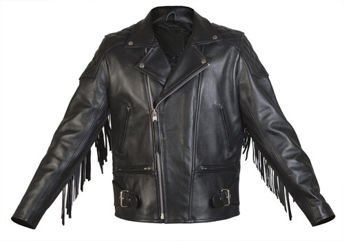 Men black classic biker - black,