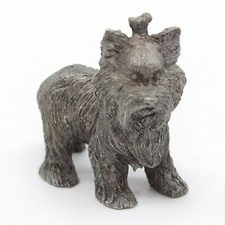 PEWTER Yorkshire Terrier Dog - Spoontiques 1" Metal Animal Miniature