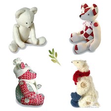 Cloth Bear Sewing PATTERNS & Photo Tutorials Easy Memory Bears- My Fabric Heaven