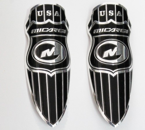 2pc micargi bicycle head badge - micargi,