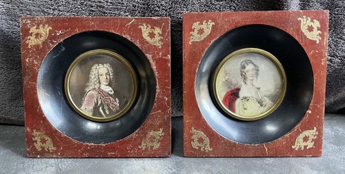 Pair framed 18th century - pair,