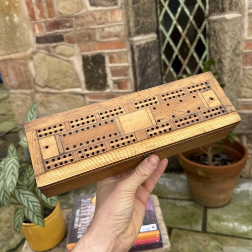 Vintage wooden cribbage - wooden,