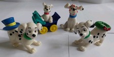 Vintage 1990s/2000s Walt Disney 101 Dalmatians Bundle of 4 Plastic Figures/Toys 