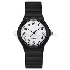 Black Resin Strap Quartz Wrist