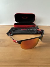 Oakley Carbon Blade Ferrari Ruby Irid Carbon Fibre Collectors Sunglasses + Case