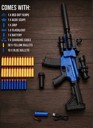 Electric m416 soft bullet - soft, gun