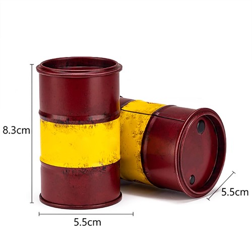 Metal mini oil barrel - metal,