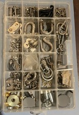 Job Lot of Pre-owned Dinghy/Yacht Pulleys, U-Bolts, Shackles, screws etc. Boxed