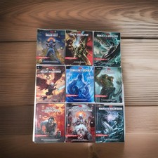 Collection of 27 Dungeons & Dragons Books and DM Screens. New. 5th Edition. 