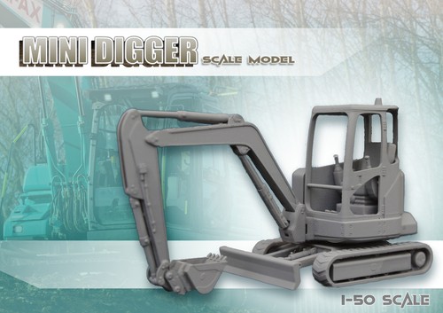 Scale mini digger - 1-50,