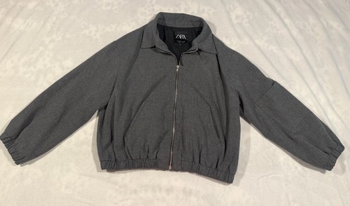 Zara gray bomber - bomber, full