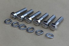 01204-08357 SUZUKI GT750 GT550 GT380 EXHAUST BOLTS STAINLESS STEEL POLISHED