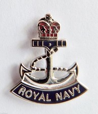 royal navy anchor lapel badge RN 