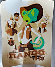 Tom Whalen Rango Mondo Print  18x24  Hand Numbered 62/270 Sold Out