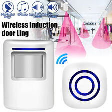 Wireless Doorbell Motion Sensor Door Chime Alarm Detector Shop Welcoming Bell UK