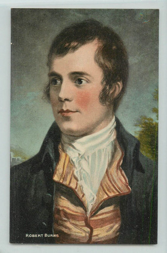 Postcard robert burns - burns, colour
