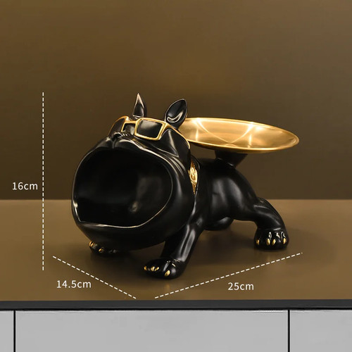 Resin bulldog statue - bulldog, storage