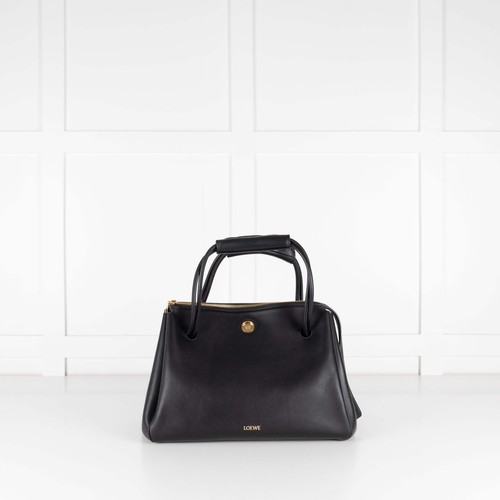 Loewe black leather large - black,