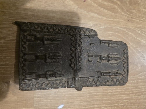 Dogon bronze granery door - bronze,