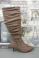 womens low kitten heel knee