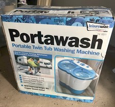 Twin tub portable washing machine