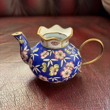 Vintage Mini Enamel Teapot