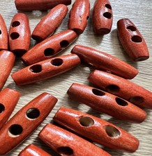 Wooden Toggles Pack Of 6