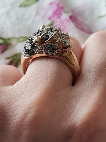 Huge 9ct gold black diamond - huge,
