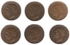 Italy Vittorio Emanuele III 5 Centesimi Coins – Mixed Dates Bulk Lot