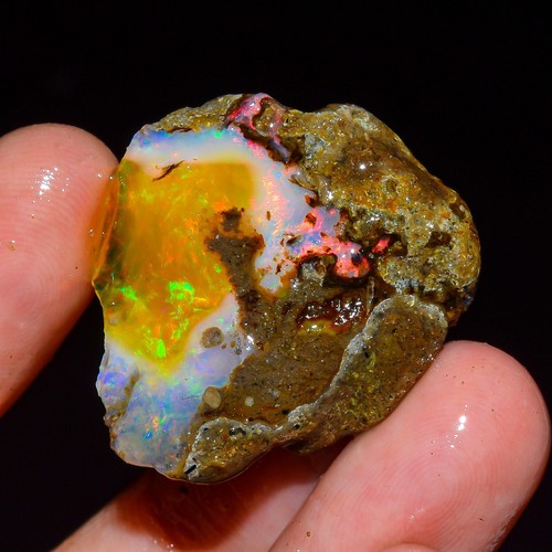 Multi fire opal rough 50 - fire, 25.50