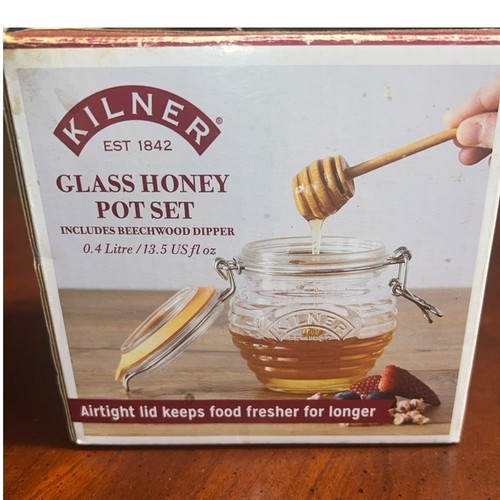 Kilner honey pot with - with, dipper