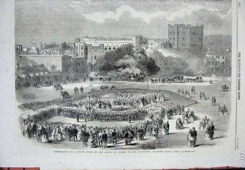 Antique old print 0310 1860 - old,