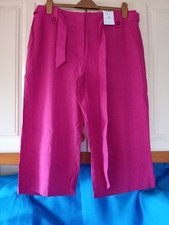 "BHS" SZ.16 FUSCHIA LINEN MIX